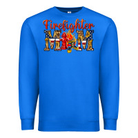 True Royal Firefighter Mom Premium Sweatshirt - texasbilliewilder