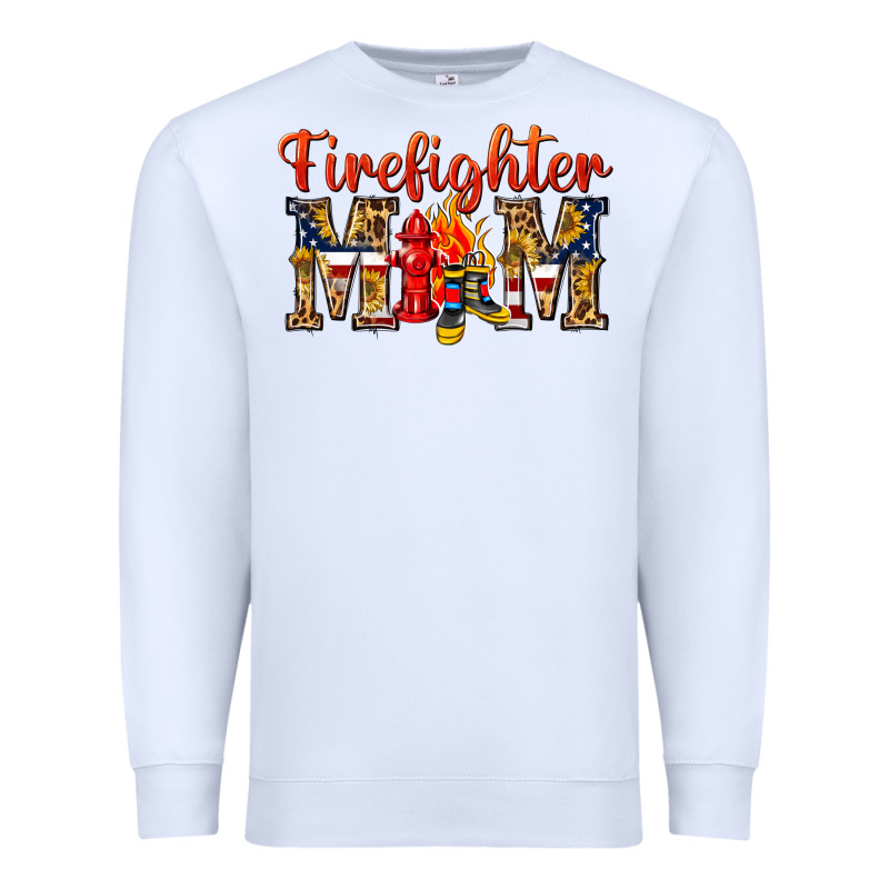 Firefighter Mom Premium Sweatshirt by texasbilliewilder | Teevron