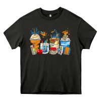 Asphalt art teacher coffee cups Heavy Core Tee - Zillion Design Studio