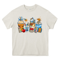 Cream art teacher coffee cups Heavy Core Tee - Zillion Design Studio