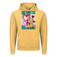 Vintage Mustard candy jar with bear  air Vintage Hoodie - AdoDesignShop