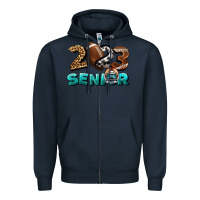 Navy American Football Senior 2023 Zipper Hoodie - BundleAndBundleShop