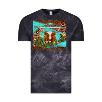 Cloud Black longhorn tumbler Vintage Tee - AdoDesignShop