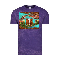 Cloud Purple longhorn tumbler Vintage Tee - AdoDesignShop