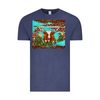 Vintage Denim longhorn tumbler Vintage Tee - AdoDesignShop