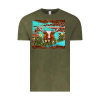 Vintage Olive longhorn tumbler Vintage Tee - AdoDesignShop