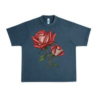 Midnight Navy love rose grandiflora rose Urban Heavy Tee - LillyAllenDesigns