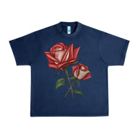 Navy love rose grandiflora rose Urban Heavy Tee - LillyAllenDesigns