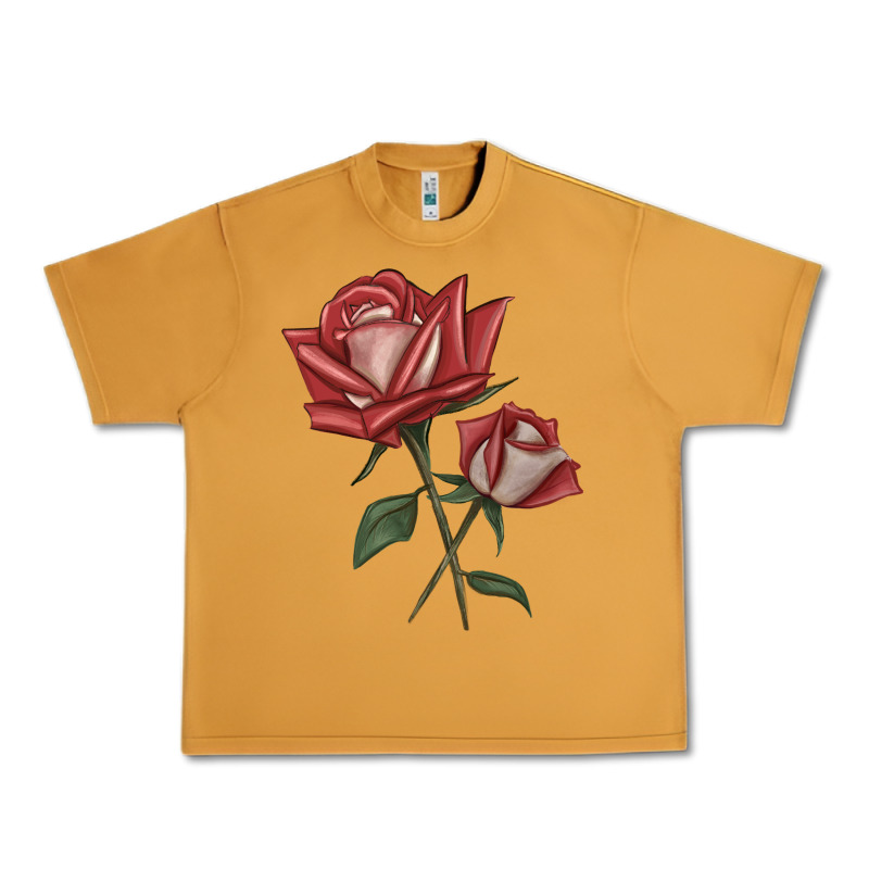 Love Rose Grandiflora Rose Urban Heavy Tee by LillyAllenDesigns | Teevron