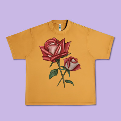 Love Rose Grandiflora Rose Urban Heavy Tee Designed By Lillyallendesigns