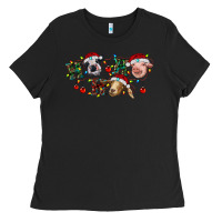 Black hohoho farm animals Ladies Tee - RanaPortraitStore