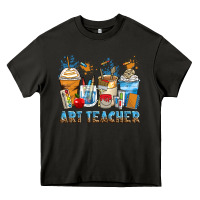 Asphalt art teacher coffee cups Heavy Core Tee - Zillion Design Studio