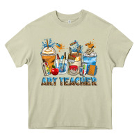 Mossy art teacher coffee cups Heavy Core Tee - Zillion Design Studio