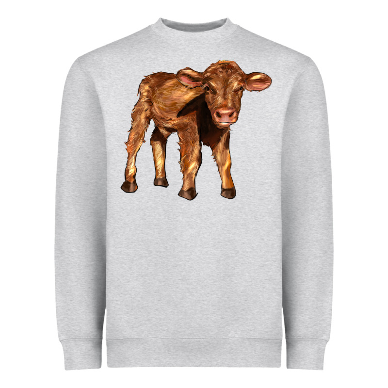 Red Angus Calf Heavyweight Sweatshirt by LillyAllenDesigns | Teevron