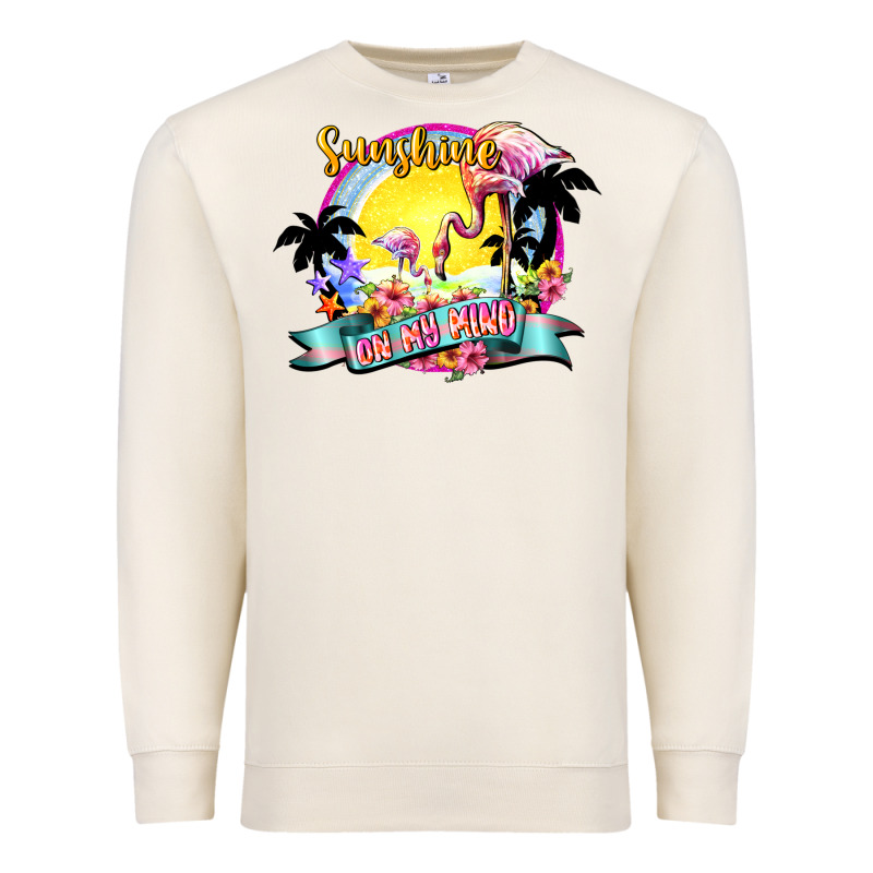 Sunshine On My Mind Premium Sweatshirt by NancyCooperArtShop | Teevron