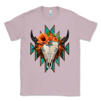 Lilac Aztec Turquoise Bull Skull Classic Tee - Jasminsmagicworld