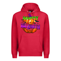 Cardinal Happy Halloween Premium Hoodie - NancyCooperArtShop
