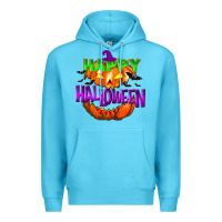 Ocean Blue Happy Halloween Premium Hoodie - NancyCooperArtShop