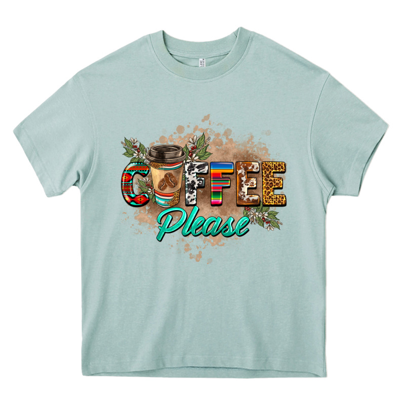 Coffee Please Heavy Core Tee by BarkalooDesign | Teevron