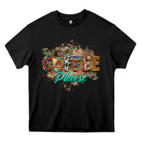 Black coffee please Heavy Core Tee - BarkalooDesign