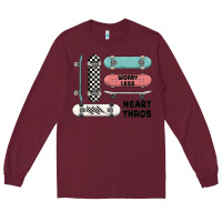Burgundy worry less Long Sleeve Tee - MaliasSmallBusiness