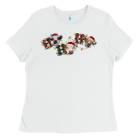 White hohoho christmas cows Ladies Tee - RanaPortraitStore