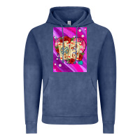 Vintage Denim playing cards with pearls and glitter air Vintage Hoodie - AdoDesignShop