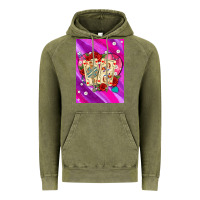 Vintage Olive playing cards with pearls and glitter air Vintage Hoodie - AdoDesignShop