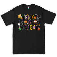 Black trick or treat Premium Tee - CowhideDigitalArt