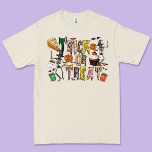 Trick Or Treat Premium Tee Designed By Cowhidedigitalart