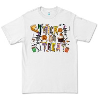 White trick or treat Premium Tee - CowhideDigitalArt