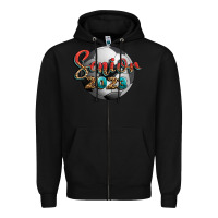 Black soccer senior 2023 Zipper Hoodie - BundleAndBundleShop