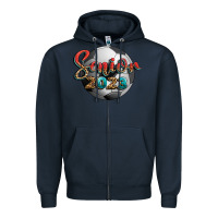 Navy soccer senior 2023 Zipper Hoodie - BundleAndBundleShop