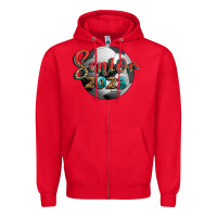 Red soccer senior 2023 Zipper Hoodie - BundleAndBundleShop