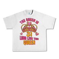 Lunar Rock the queen is 31 long live the queen kopya Urban Heavy Tee - Jasminsmagicworld