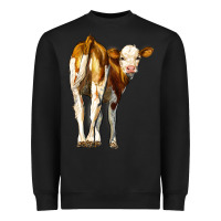 Black simmental calf Heavyweight Sweatshirt - LillyAllenDesigns