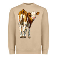 Mushroom simmental calf Heavyweight Sweatshirt - LillyAllenDesigns