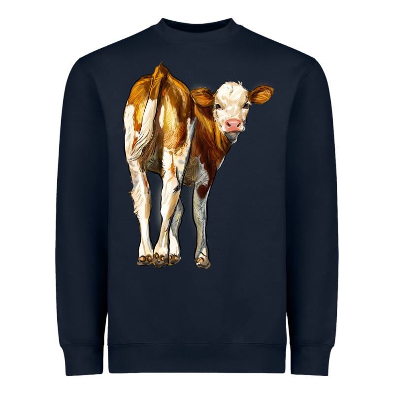Simmental Calf Heavyweight Sweatshirt by LillyAllenDesigns | Teevron