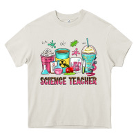 Cream science teacher coffee cups Heavy Core Tee - Zillion Design Studio