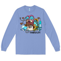 Colony Blue nurse life western sunflower gemstone nurse Long Sleeve Tee - JahusDesignShop