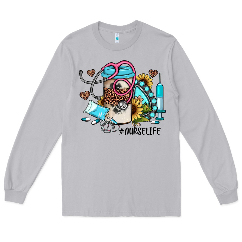 Nurse Life Western Sunflower Gemstone Nurse Long Sleeve Tee by JahusDesignShop | Teevron