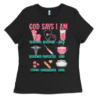 Black god says i am Ladies Tee - texasbilliewilder