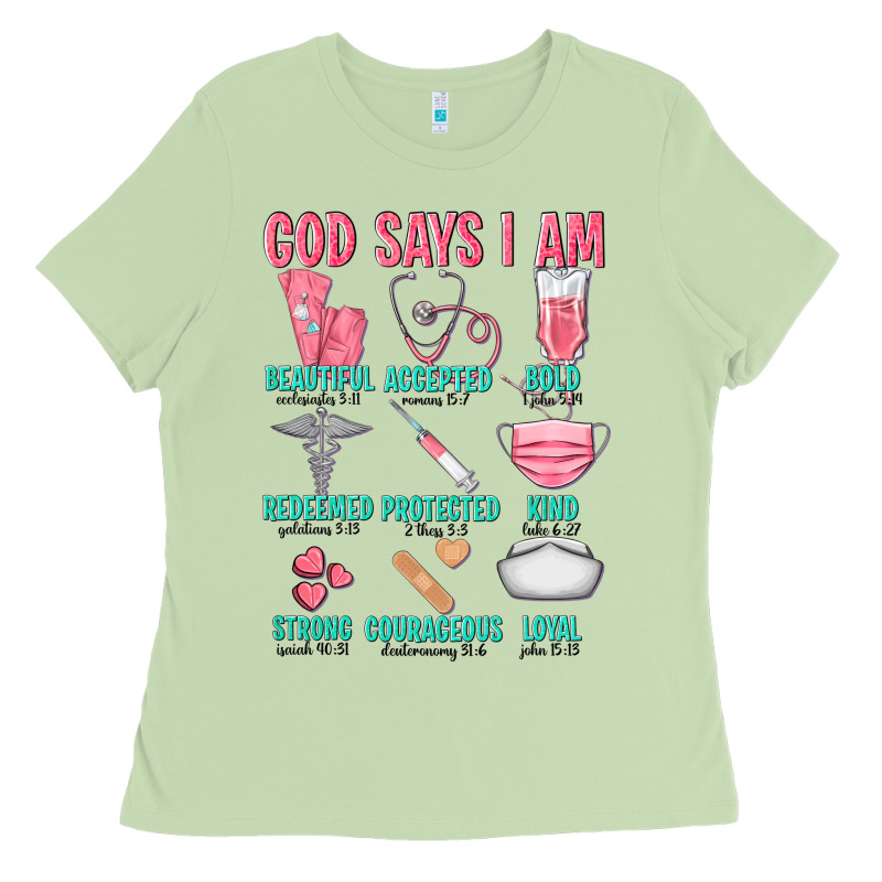 God Says I Am Ladies Tee by texasbilliewilder | Teevron