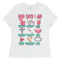 White god says i am Ladies Tee - texasbilliewilder