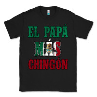 Black El Papa Mas Chingon Mexican Flag Classic Tee - Jasminsmagicworld