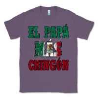 Lavender El Papa Mas Chingon Mexican Flag Classic Tee - Jasminsmagicworld