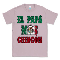 Lilac El Papa Mas Chingon Mexican Flag Classic Tee - Jasminsmagicworld