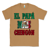 Toasted Coconut El Papa Mas Chingon Mexican Flag Classic Tee - Jasminsmagicworld