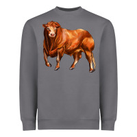 Storm red angus bull Heavyweight Sweatshirt - LillyAllenDesigns
