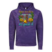Cloud Purple home is where we park it Vintage Hoodie - Artiststas